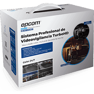 Kit TurboHD / DVR 4 Canales / 4 Cámaras Bala ColorVu / 1080p Lite / H.265+ / IP66 / Audio Integrado