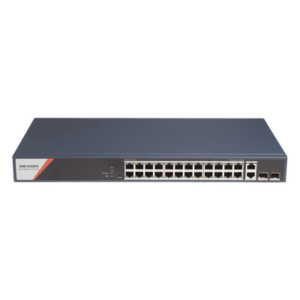 Switch PoE+ Industrial Administrable / 24 Puertos Gigabit PoE+ (4 Puertos PoE++ 90 W) / 2 Puertos Uplink Gigabit / 2 Puertos SFP / Alcance Extendido 300 m (984.3 ft) / 370 W