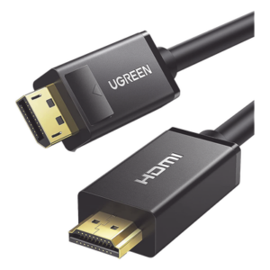 Cable DisplayPort a HDMI / 3 m (9.84 ft) / 4K@30Hz / 3D / Cobre estañado 28AWG / Blindaje múltiple / Unidireccional / Botón liberación / Chip avanzado