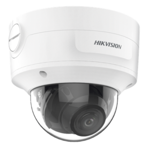 Domo IP / 4 Megapixel / Lente Mot. 2.7 a 13.5 mm / IR EXIR 40 m (131.2 ft) / IP66 / IK10 / DarkFighter / Audio y Alarma I/O / PoE+ / Micro SD / 4 Analíticos IA