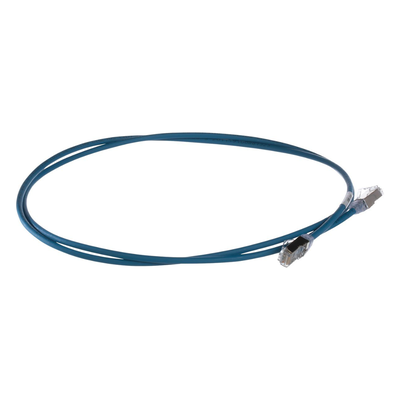 Patch Cord Cat6A / 28 AWG / S/FTP Blindado / CM/LS0H / 2 m (6.56 ft) / Azul
