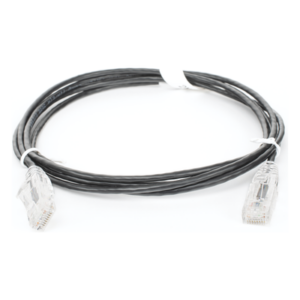Cable de Parcheo Slim UTP / Cat6 / 1.5 m (4.92 ft) / 28 AWG / Negro