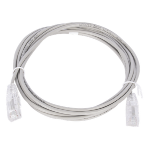 Cable de Parcheo Slim UTP Cat6 / 2 m (6.56 ft) / 28 AWG / 1 Gbps / RJ45 / Gris