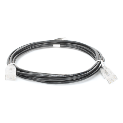 Cable de Parcheo Slim UTP Cat6 / 3 m (9.84 ft) / 28 AWG / 1 Gbps / RJ45 / Negro