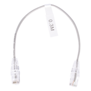 Cable de Parcheo Slim UTP / Cat6 / 30 cm (0.98 ft) / 28 AWG / RJ45 / Gris