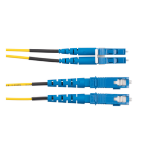 Jumper de Fibra Óptica / Monomodo OS2 9/125 / LC-SC Duplex / OFNR Riser / 15 m (49.21 pies) / Amarillo