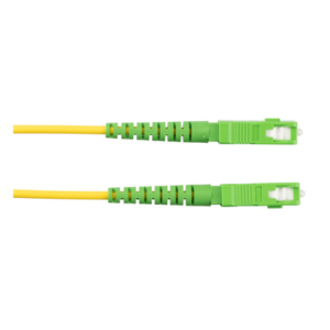 Jumper de Fibra Óptica / Monomodo OS2 9/125 / SC/APC-SC/APC Simplex / OFNR Riser / 5 m (16.40 pies) / Amarillo
