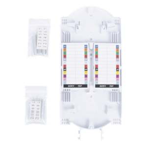 Charola de Empalme para Fibra Óptica / 24 Empalmes por Fusión / Capacidad 144 Núcleos / IP68 / -40°C a +65°C / Φ220x480 mm