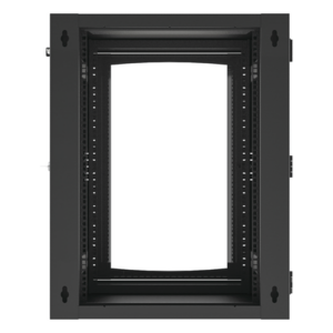 Gabinete de Pared Abatible / Rack 19" 16U / Cristal Templado / Carga 70 kg / Ventilación Opcional
