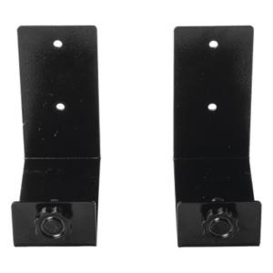 Kit de Ménsulas para Backup / 120 x 120 mm (4.7 x 4.7 in) / Soporte 100 mm (3.9 in) / Montaje en Pared / Metal Negro