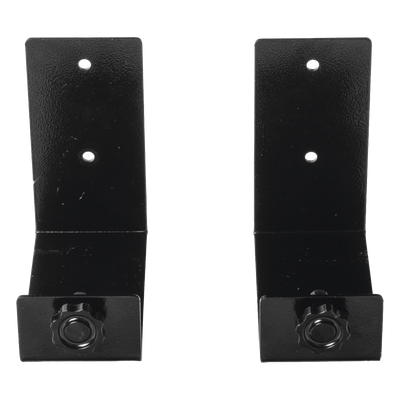 Kit de Ménsulas para Backup / 120 x 120 mm (4.7 x 4.7 in) / Soporte 100 mm (3.9 in) / Montaje en Pared / Metal Negro