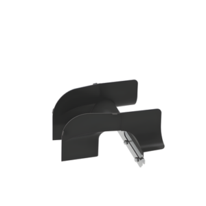 Bajada de cables para charola wire basket / 4 in / Control de radio de curvatura / Negro