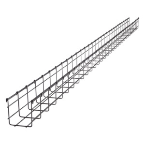 Charola Tipo Malla / 105 mm x 100 mm / Acabado Electro Zinc / Tramo 3 m (9.8 ft)