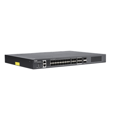 Switch de Distribución de Fibra / 23 Tbps / 20 Puertos SFP+ 10G / 4 Puertos SFP28 25G / 2 Puertos QSFP+ 40G / Modular