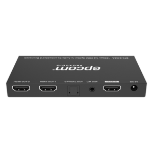 Splitter HDMI / 1x2 Distribución Simultánea / 4K@60Hz 4:4:4 HDR / Extractor de Audio Óptico y Analógico / Down-Scaler 4K a 1080p / 18 Gbps / HDMI 2.0b