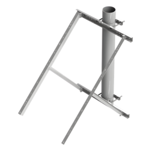 Soporte de Montaje para Panel Solar / Ajustable 25° a 50° / Galvanizado Electrolítico / 15 kg / Torre y Poste
