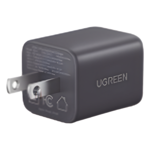 Cargador Rápido GaN / 20 W / Dual Puerto USB-C PD + USB-A QC 3.0 / Ultracompacto 43 x 33.6 x 32 mm