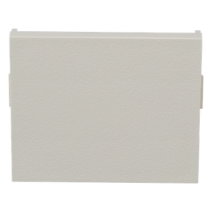 Módulo de Tapa Ciega / 1/2 Elemento / Blanco Mate / ABS / 1.56 x 1.34 x 0.11 pulgadas