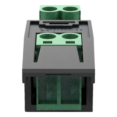 Conector Eléctrico Mini-Com / Compatible 26-12 AWG / Cable FMPS / Diseño Compacto / Color Verde