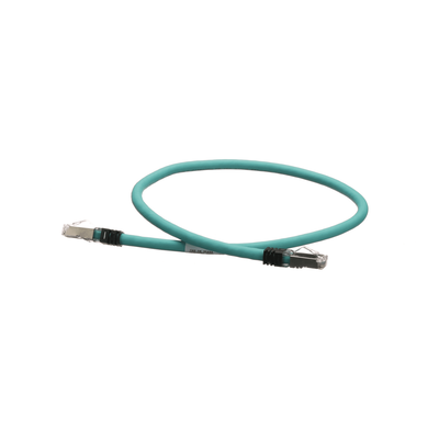 Patch Cord Industrial Cat5e / SF/UTP / 24 AWG / 600V / 60 cm (1.97 ft) / TPE / Aqua