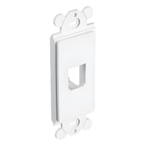 Marco de Módulo / 1 Espacio Mini-Com / Para Placa Frontal GFCI / Color Blanco