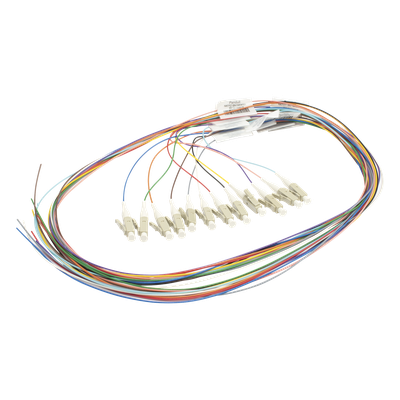 Kit de Pigtails / LC Simplex / Multimodo OM4 50/125 / 900μm Tight-Buffered / 1 Metro (3.28 Pies) / 12 Unidades