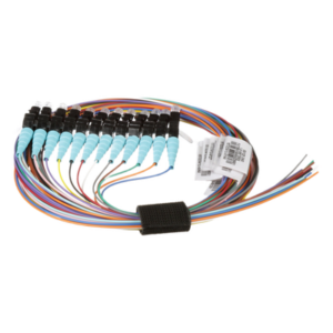 Kit Pigtails Fibra Óptica / 12 Unidades LC Simplex / Multimodo OM4 50/125 / 900 µm / 1 m (3.28 ft) / Identificación por Color