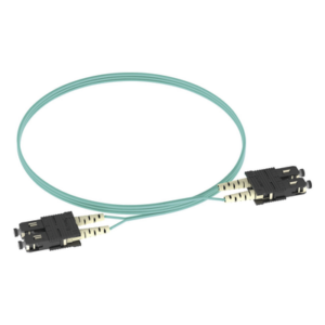 Jumper de Fibra Óptica / Multimodo OM3 50/125 / SC-SC Duplex / OFNR Riser / Aqua / 3 m (9.84 ft)