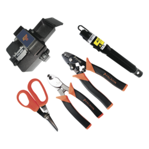 Kit de Herramientas para Fibra Óptica / Terminación de Conectores Prepulidos / Cleaver 2 Pasos 48,000 Cortes / Localizador VFL / Estuche Organizador