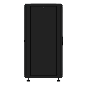 Gabinete Rack de Piso / 24 Unidades / Puerta de Cristal / Carga 750 kg (1653.5 lb) / Profundidad 46 cm / Ventilación 120 mm
