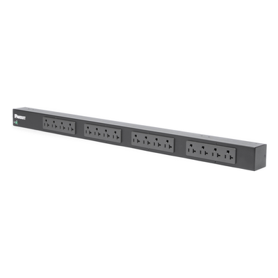 PDU Básico para Rack / 16 Contactos NEMA 5-20R / 20 A / 120 Vca / Montaje Vertical 0U / Cable 3 m (9.8 ft)