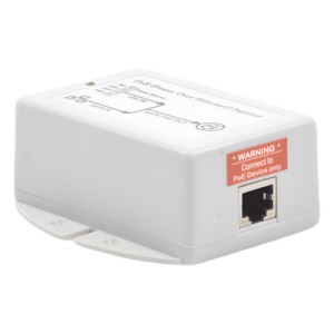 Inyector POE para Aplicación Solar, Entrada 9-36 Vcc, Salida Pasivo en 24 Vcc 10/100/1000 Mbps, Hasta 19 Watts