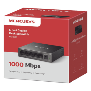 Switch No Administrable / 8 Puertos Gigabit / 16 Gbps / Carcasa Metálica / Sin Ventilador / Plug and Play