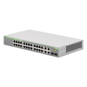 Switch WebSmart / 24x FE 10/100 Mbps / 2x GE 10/100/1000 Mbps / 2x SFP Gigabit Combo / 12.8 Gbps Switching Fabric