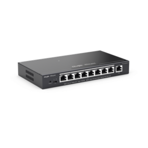 Switch Administrable PoE+ / 9 Puertos Gigabit / 8 Puertos PoE+ 802.3af/at / 120 W / Alcance Extendido 250 m (820.2 ft) / Sin Ventilador
