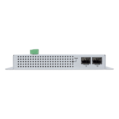 Switch Industrial / 8 Puertos Gigabit PoE+ / 2 Puertos SFP 2.5G / Pantalla Táctil LCD / IP30 / -20 a 70°C / 240W PoE