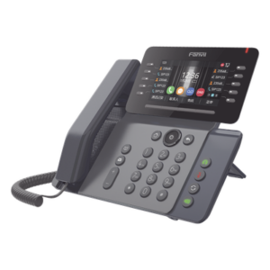 Teléfono IP Empresarial / 20 Líneas SIP / Pantalla 4.3" Ajustable / Wi-Fi 2.4/5 GHz / Bluetooth 5.0 / Puertos Gigabit / PoE