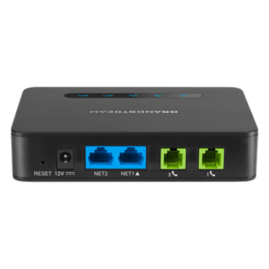 Adaptador de Teléfono Analógico ATA / 2 Puertos FXS / Router NAT Gigabit / Cifrado AES / Calidad de Voz HD / Fax T.38