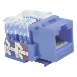 Módulo Jack / Cat6 Clase E / Keystone 110 / Impacto / RJ45 No Blindado / Azul