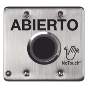 Interruptor IR Sin Contacto / Acero Inoxidable 304 Grado Médico / Salida Doble / Contacto Seco 120 VCA / LED Bicolor