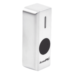 Botón de Salida sin Contacto / IR / Distancia Ajustable 4 a 15 cm / Temporizador 0.3 a 30 s / IP68 / 12VDC
