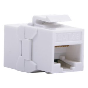 Acoplador UTP / Cat6A / RJ45 Hembra a Hembra / 10 Gbps / 500 MHz / Blanco