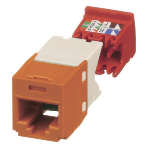 Conector Jack RJ45 / Categoría 5e / 8P8C / Terminación TG / Sin Herramienta de Impacto / -10°C a 65°C / 3.28 pies de Alcance de Frecuencia