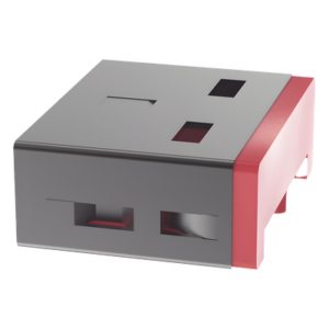 Dispositivo de Bloqueo USB-A / 10mm x 12.3mm x 4.6mm / Policarbonato y Acero Niquelado / Rango -20°C a +60°C / ROHS