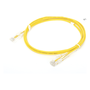 Cable de Parcheo Slim UTP Cat6 / 2 m (6.56 ft) / 28 AWG / Amarillo / 1 Gbps