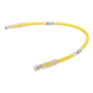 Cable de Parcheo UTP Cat6 / 24 AWG / CM / 0.3 m (1 pie) / Amarillo