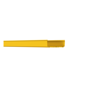 Canaleta de Enrutamiento / 12x4 Pulgadas / PVC Rígido UL 94V-0 / 3 m (9.8 ft) de Largo / Sistema QuikLock / Color Amarillo