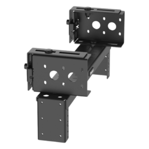 Rack de Distribución Aéreo / 2 UR / Carga 27 kg (60 lb) / Rieles Roscados #12-24 / Profundidad 83 mm (3.3 in) / Montaje Universal