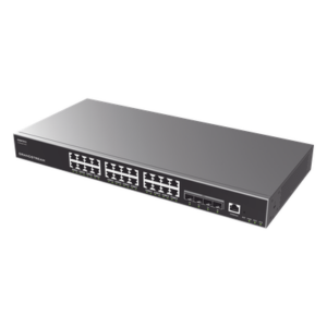 Switch Capa 3 Administrable / 24 Puertos Gigabit / 4 SFP+ 10G / 128 Gbps Capacidad Conmutación / 95.2 Mpps / Rack 1U