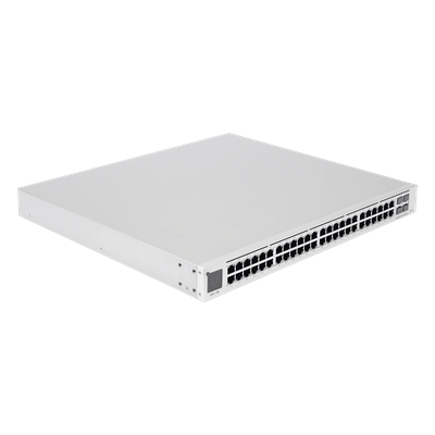 Switch PoE administrable / 48 puertos Gigabit PoE+ / PoE++ 802.3bt / 4 SFP+ 10G / 600W / 1.72' de alto
